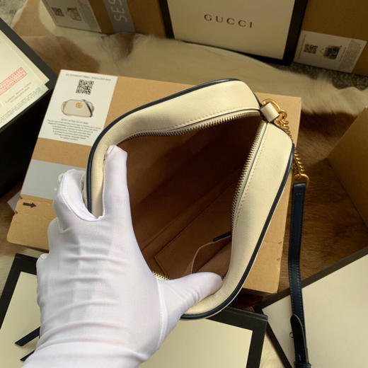 夏日特惠💰1100【原厂皮】原单古驰Gucci 相机包447632双G扣复古 商品图7