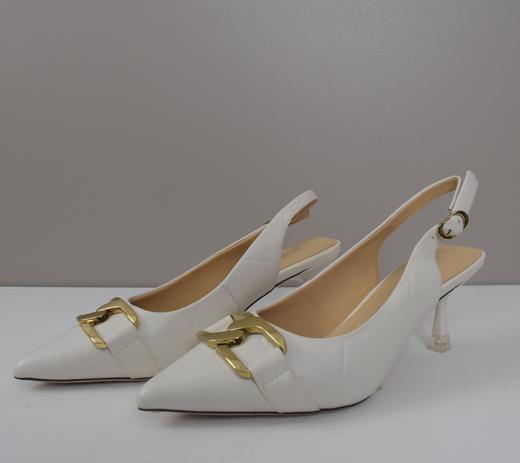 西村名物2021年新款尖头后空小跟时装女凉鞋T21AH15631 商品图3