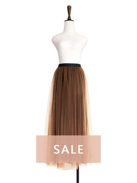 TYNVIE 轻盈梦幻纱裙 - 焦糖色