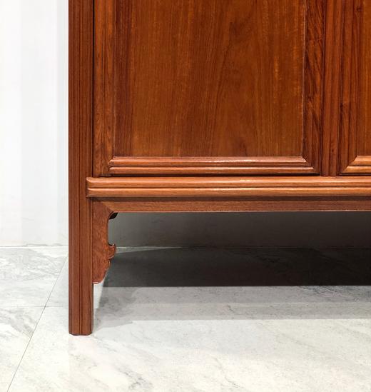 红桥红  家具严选  缅甸花梨（大果紫檀）【190瓜棱腿圆角柜】 商品图2