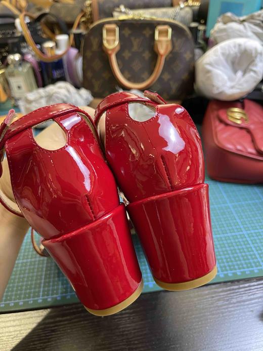 SW绝美酒红经典凉鞋，原价350，真皮大底，牛漆皮，孤品清仓，37码 商品图4