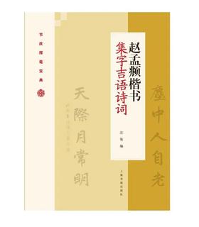 赵孟頫楷书集字吉语诗词｜沈菊 编｜楷书－法帖－中国－元代｜0.35kg