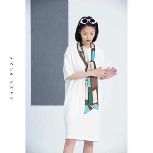 意大利进口真丝斜纹绸印花长丝巾 百搭细窄围巾领带 商品图2