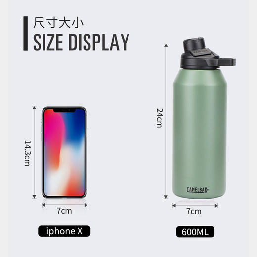 【清仓特惠4.5折，仅3件，无货退款】美国驼峰运动保温杯 户外水杯 男大容量保温健身水壶女杯子 商品图2