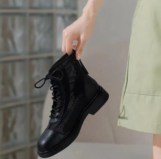 西村名物2021夏新款马丁靴百搭英伦风凉鞋T21CM32851 商品图2