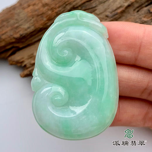 派瑞翡翠 翡翠挂件 糯种 绿色 商品图2