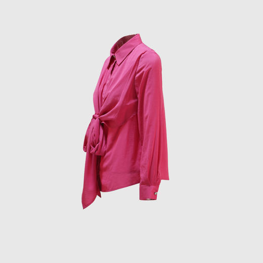 前交叉后收腰系带气质衬衣 商品图1