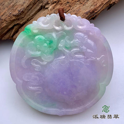 派瑞翡翠 翡翠挂件 糯种 绿色 商品图0