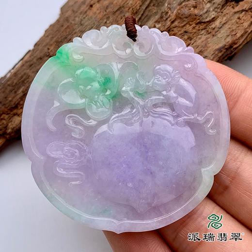 派瑞翡翠 翡翠挂件 糯种 绿色 商品图2