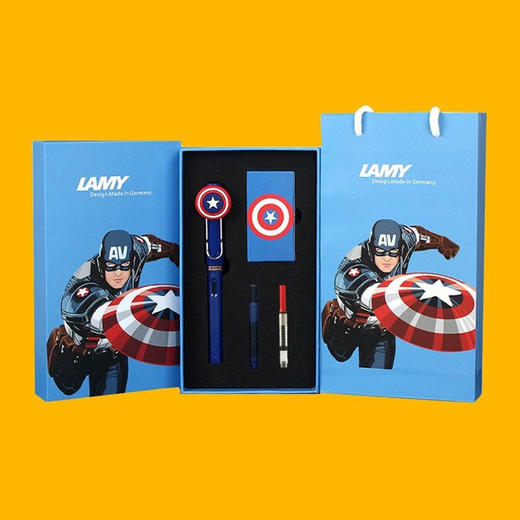 凌美 LAMY钢笔 狩猎者皮卡丘/美国队长联名款墨胆套装 商品图3