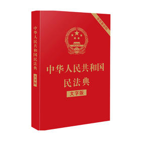 中华人民共和国民法典 大字版 32开大字条旨红皮烫金 中国法制出版社 著 法律 民法典