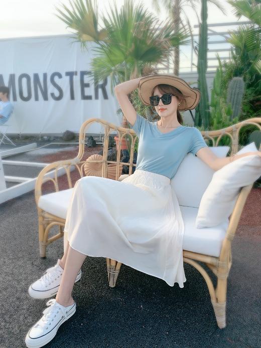 【百图 lulu定制】 【进口铜氨丝T恤】 舒服到闭眼入 夏日王炸单品 行走的空调 凉快 商品图7