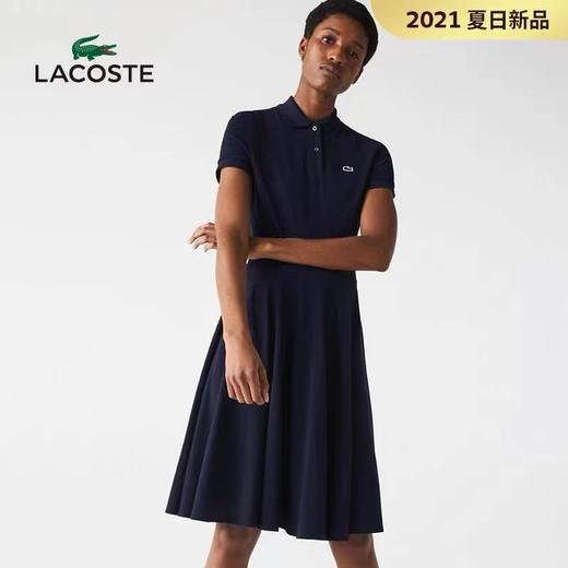 LACOSTE法国鳄鱼女装时尚气质修身短袖POLO连衣裙女EF1682-98 商品图0