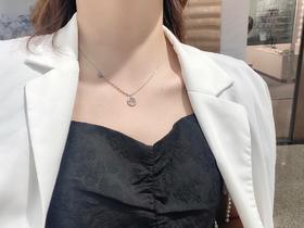 香港正生银饰笑脸项链/925纯银