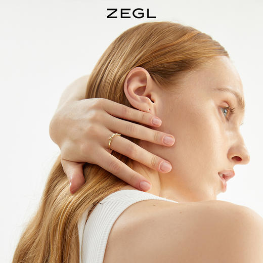 ZEGL素圈缠绕戒指女ins潮小众设计轻奢简约冷淡风食指戒气质指环 商品图2