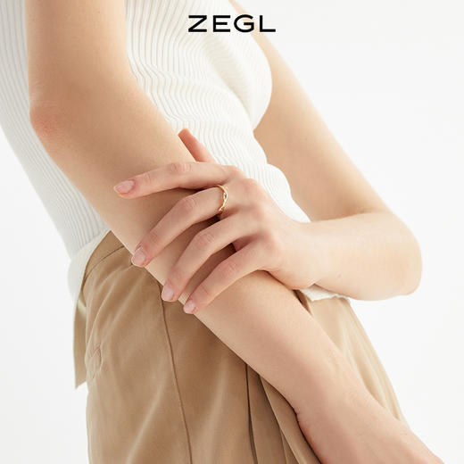 ZEGL素圈缠绕戒指女ins潮小众设计轻奢简约冷淡风食指戒气质指环 商品图4