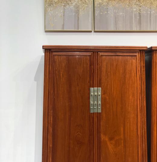 红桥红  家具严选  缅甸花梨（大果紫檀）【190瓜棱腿圆角柜】 商品图1