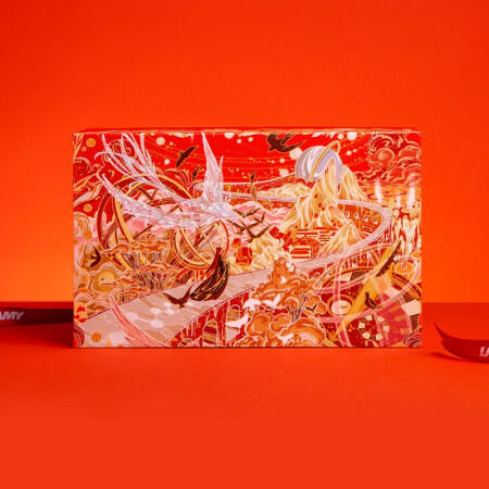 凌美（LAMY）钢笔礼盒 狩猎系列新年墨水笔套装黑色磨砂杆F笔尖-0.7mm 商品图2