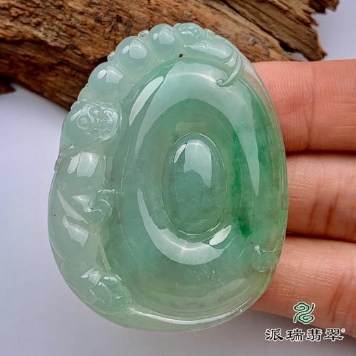 派瑞翡翠 翡翠挂件 糯种 绿色 商品图2
