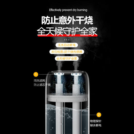 APIYOO艾优皮卡丘充电空气加湿器小型家用卧室蒸汽电器室内喷雾器【艾优】 商品图4