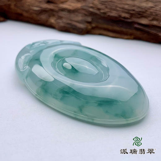 派瑞翡翠 翡翠挂件 糯种 飘花 商品图3