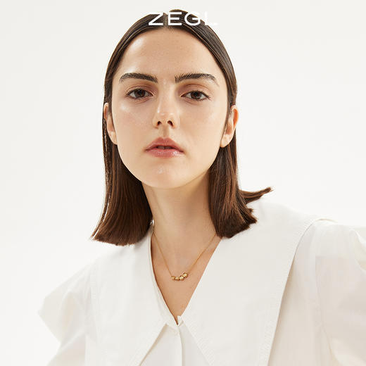 ZEGL简约love字母项链女气质ins冷淡风百搭锁骨链2021年新款饰品 商品图4