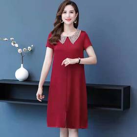 鹤福FBX22蚕丝连衣裙