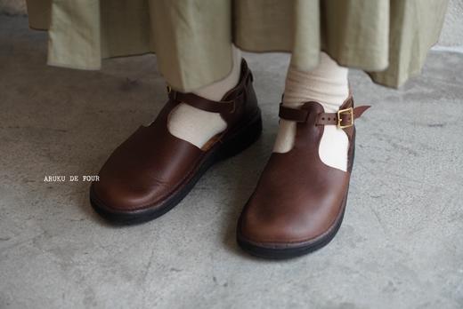 AURORA棕色/黑丁字款极光鞋 商品图2