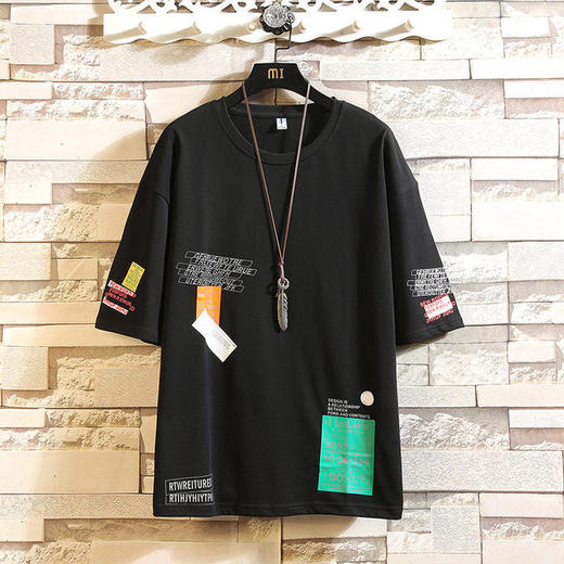【服饰鞋包】韩版休闲宽松T恤潮男 商品图1