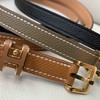 【à perles】进口牛皮，不锈钢镀金，1.5cm精品腰带，金棕色【清仓，不退不换】 商品缩略图1
