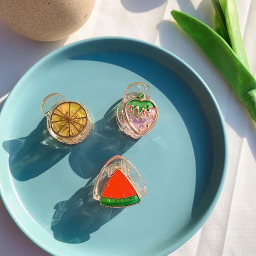 【水果蔬菜小号抓夹】可爱少女ins水果发夹森系顶夹发抓头饰时尚饰品 商品图2