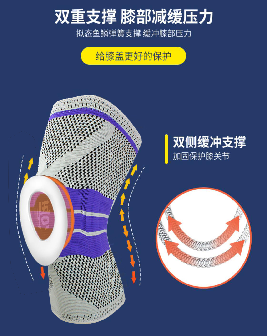 【伤痛不求人】专业运动护膝 悟 保护膝盖不受伤 可单只购买 吴栋陪你跑