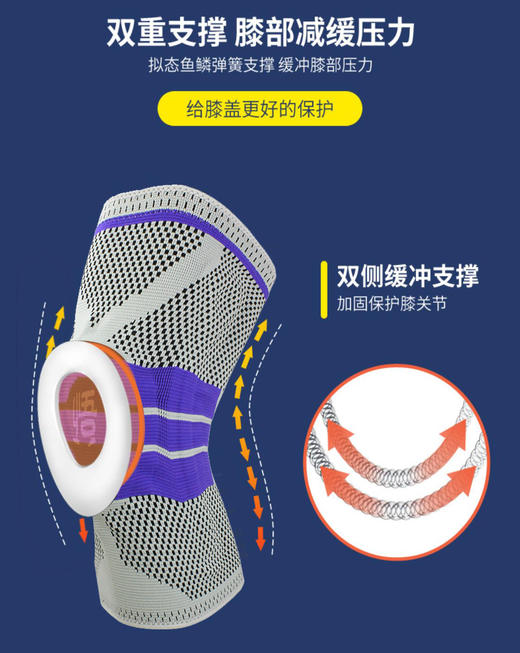 【伤痛不求人】专业运动护膝 悟 保护膝盖不受伤 可单只购买 吴栋陪你跑 商品图0