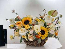 Flowerbene【花有独钟】私人订制秋色系方形盒抱抱桶