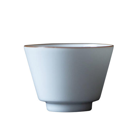 茶香记景德镇 玉泥紫口杯 斗形杯 圆雅杯  品茗杯 小巧 简约素雅 商品图4