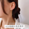 【流苏长款爱心耳坠女】s925银耳钉复古气质简约耳环耳饰时尚饰品 商品缩略图1