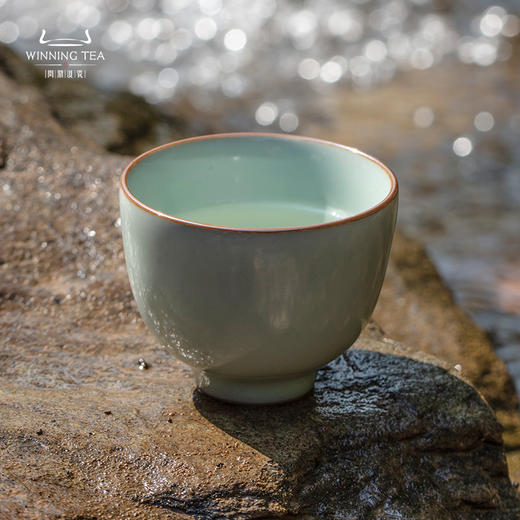 问鼎敬贤汝瓷知节杯对杯 商品图0