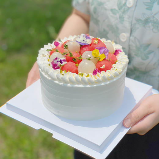 夏日限定【仅在8月1日前售卖】玫瑰荔枝西瓜 · 奶油蛋糕 商品图0