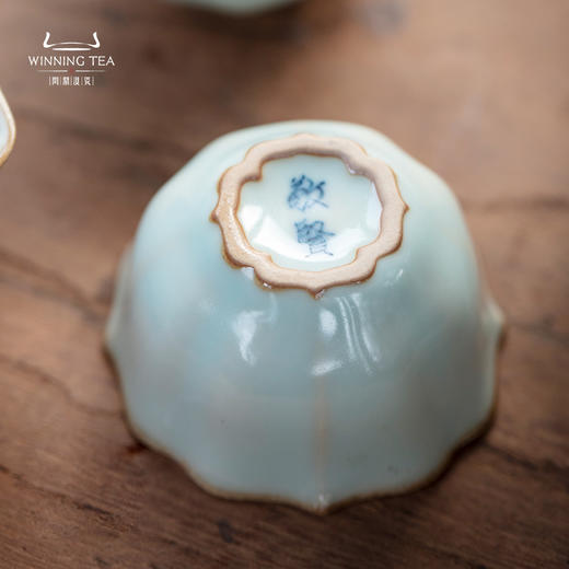 问鼎敬贤汝瓷解语花杯对杯 商品图3