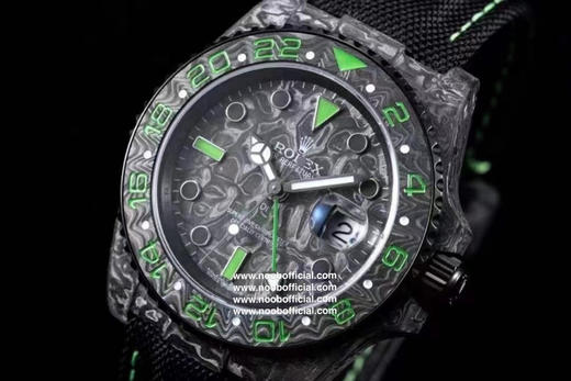 NOOB新品 匠心合一 追梦不止碳纤维定制版，腕表佩戴轻便，外表坚硬，每一只腕表都拥有的碳纤花纹。 【表壳】腕表尺寸40X12.4吻合原装。NOOB匠心铸造0碳纤维劳力士的独特风采 商品图5