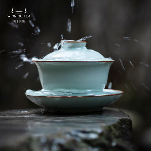 问鼎 敬贤汝瓷皓明月盖碗 商品图2