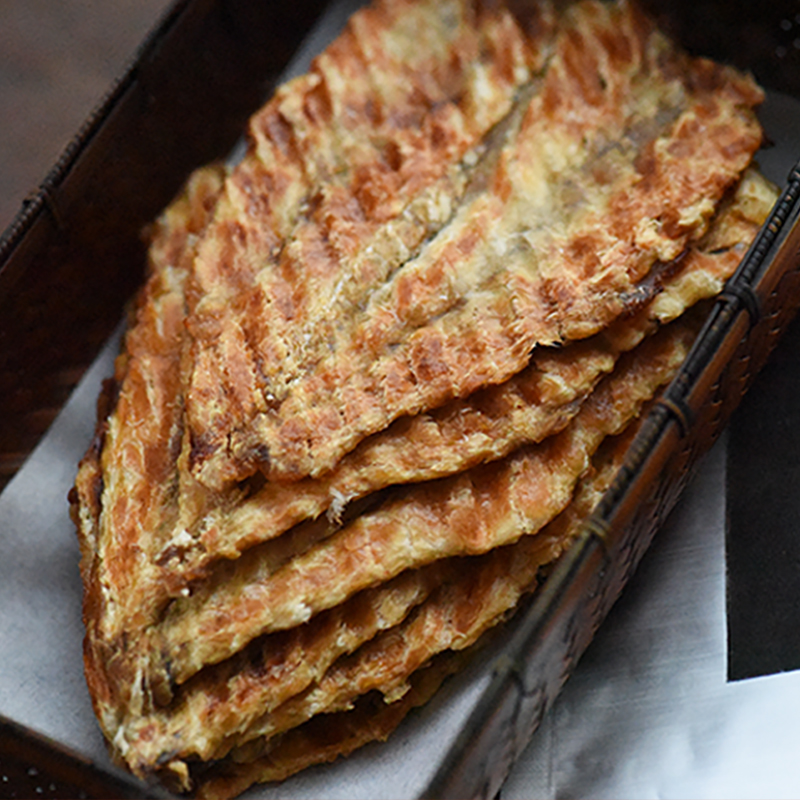 丹东现烤鮟鱇鱼片 每一片都是新鲜鱼肉 低温烘烤 口感劲道 越嚼越香