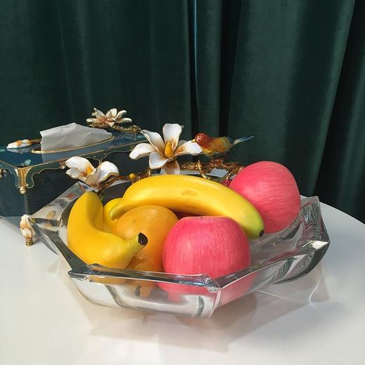轻奢水晶水果盘客厅家用创意果盘珐琅彩工艺品现代家居摆件 时尚 摆件 商品图2