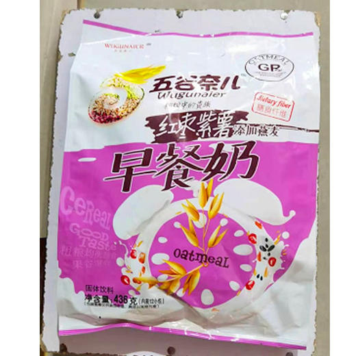 【14.5元/袋】五谷奈儿红枣紫薯早餐奶436g（0302095） 商品图0