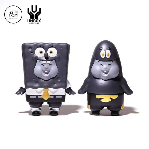 现货 Unbox 肥仔 全黑版 海绵宝宝 派大星 Chubby Chunk 潮玩 商品图3