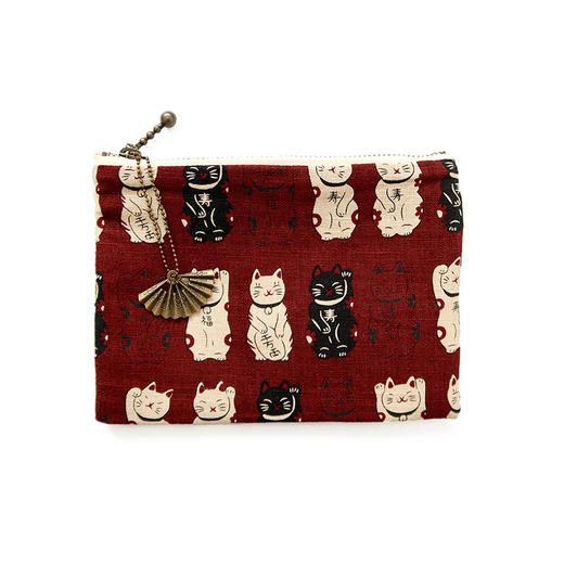 HUJI祤集Komon收纳包风の花招财猫猫 商品图8