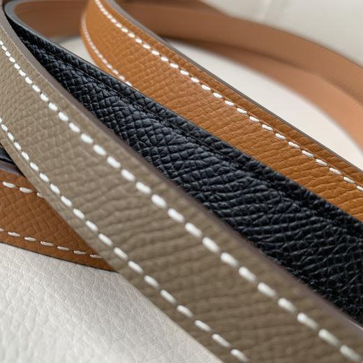 【à perles】进口牛皮，不锈钢镀金，1.5cm精品腰带，金棕色【清仓，不退不换】 商品图3