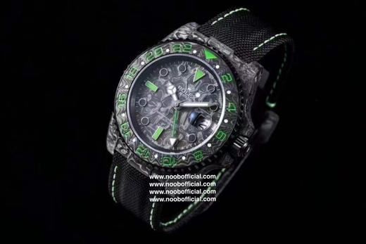 NOOB新品 匠心合一 追梦不止碳纤维定制版，腕表佩戴轻便，外表坚硬，每一只腕表都拥有的碳纤花纹。 【表壳】腕表尺寸40X12.4吻合原装。NOOB匠心铸造0碳纤维劳力士的独特风采 商品图1