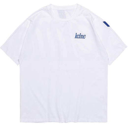 卡尔美夏季新款休闲短袖大LOGO印花情侣T宽松舒适圆领上衣潮 商品图4