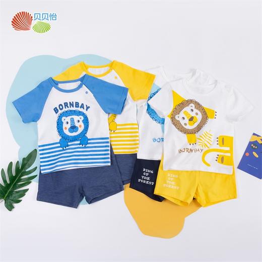 贝贝怡夏季男童运动短袖短裤套装212T2279
 商品图0